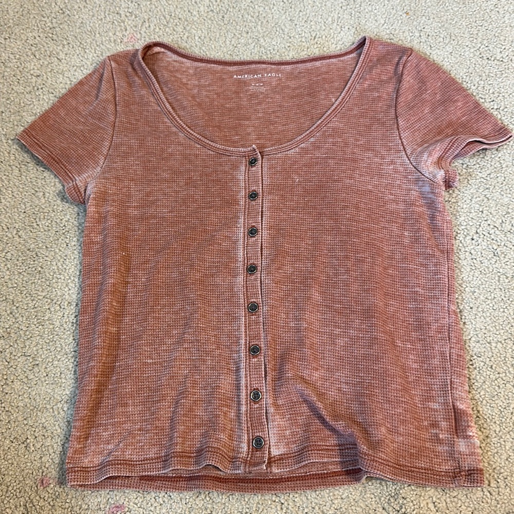 american eagle low neck top